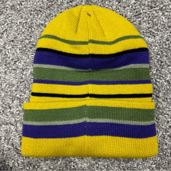 686 Big Stripes Beanie Unisex Outdoor Hat Citron One Size Fits All M1WBNE03 - Picture 2 of 6